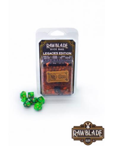 RAWBLADE DADOS + BOLSA DE CUERO ORC (7)