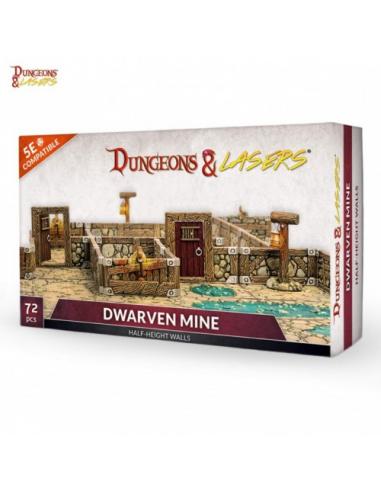 DUNGEON & LASERS: DWARVEN MINE HALF HEIGHT WALLS