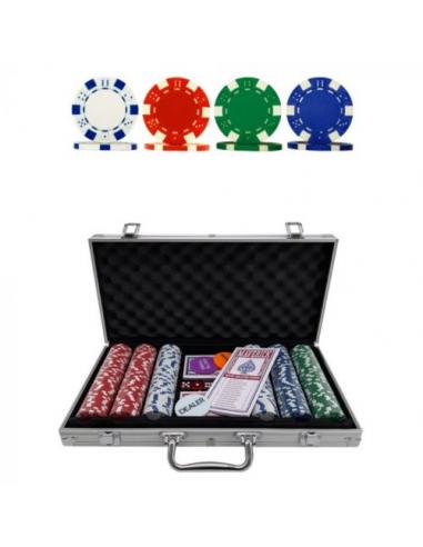 SET DE POKER MAVERICK 300 FICHAS ESTUCHE ALUMINIO