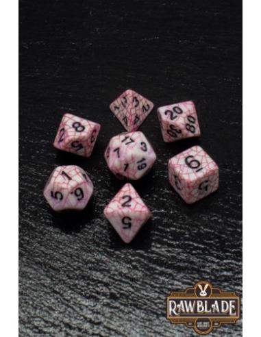 RAWBLADE CRACKED SET DADOS RED (7)