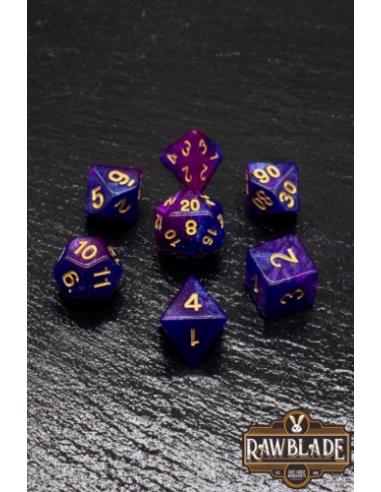 RAWBLADE GALAXY  SET DADOS PURPLE  (7)