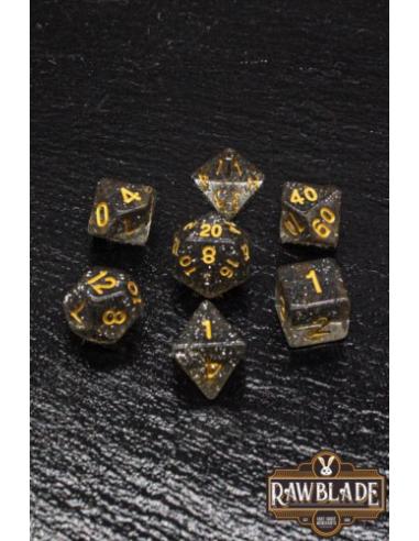 RAWBLADE GLITTER SET DADOS BLACK (7)