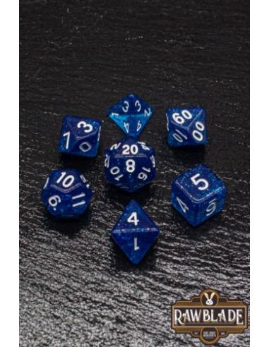 RAWBLADE GLITTER SET DADOS DARK BLUE (7)