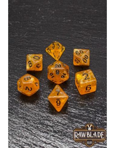 RAWBLADE GLITTER SET DADOS ORANGE (7)