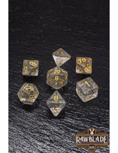 RAWBLADE GLITTER SET DADOS WHITE (7)