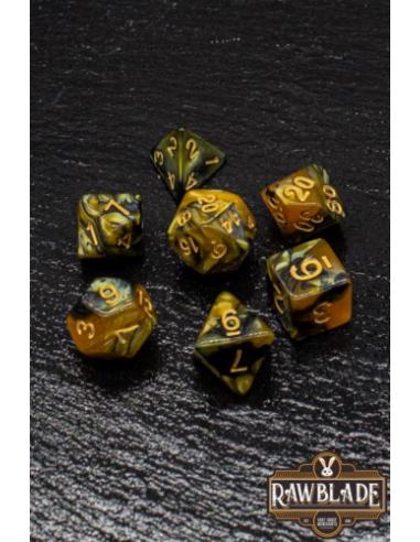 RAWBLADE MARBLE SET DADOS GOLD/BLA (7)