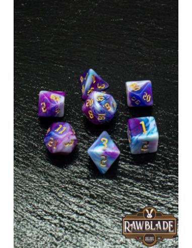 RAWBLADE MARBLE 4 CO SET DADOS MIDNIGHT  (7)