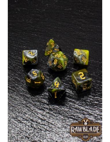 RAWBLADE MARBLE 4 CO SET DADOS EBONY  (7)