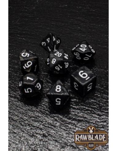 RAWBLADE MARBLE SET DADOS BLACK (7)