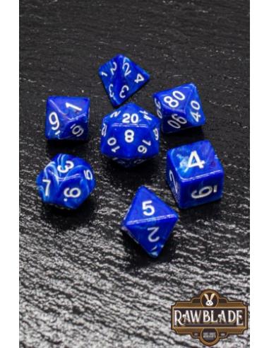 RAWBLADE MARBLE SET DADOS BLUE (7)