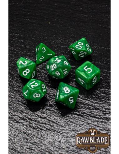 RAWBLADE MARBLE SET DADOS DARK GRASS (7)