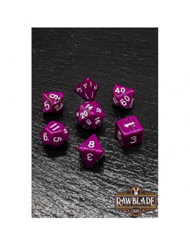 RAWBLADE MARBLE SET DADOS DARK PURPLE (7)
