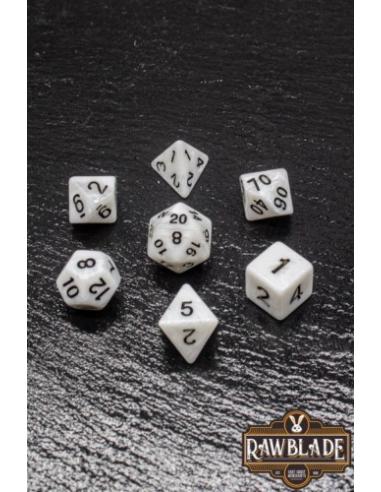 RAWBLADE MARBLE SET DADOS WHITE  (7)