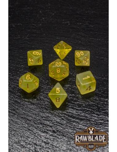 RAWBLADE TRANSPARENT GAL SET DADOS YELLOW (7)