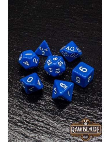 RAWBLADE OPAQUE SET DADOS BLUE (7)