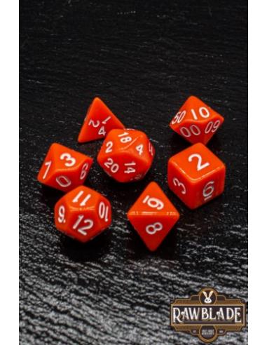 RAWBLADE OPAQUE SET DADOS ORANGE (7)