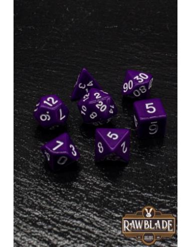 RAWBLADE OPAQUE SET DADOS PURPLE (7)