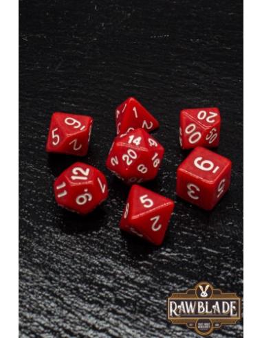 RAWBLADE OPAQUE SET DADOS RED  (7)