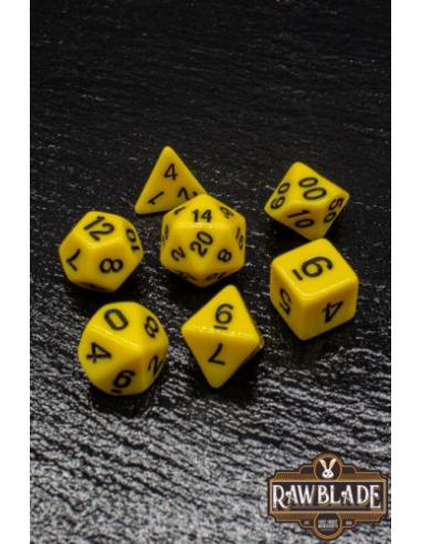 RAWBLADE OPAQUE SET DADOS YELLOW(7)