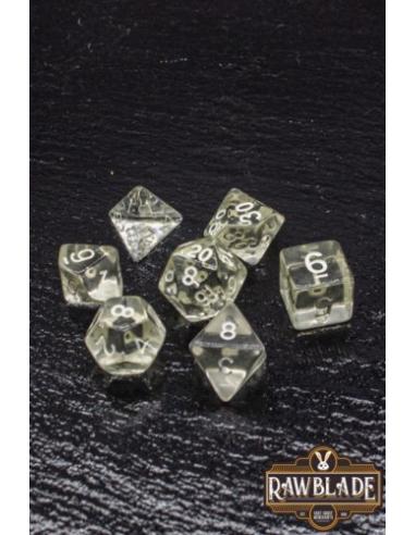 RAWBLADE TRANSPARENT SET DADOS CLEAR (7)