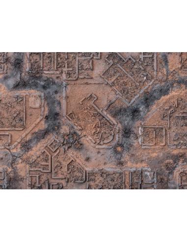 TAPETE KRAKEN DESERT WARZONE CITY 111 X 152 CM