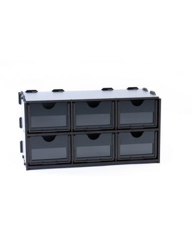 ACCESORIOS PINTURAS NEGRO ELEMENT WITH SIX DRAWER