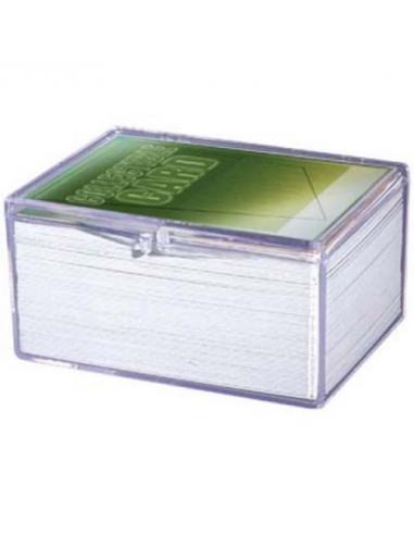 UP CAJITA METACRILATO BISAGRA PARA 100 CARTAS