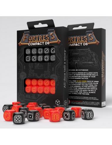 QW DADOS FORTRESS COMPACT D6 BLACK RED
