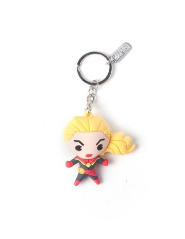 LLAVERO MARVEL RUBBER CAPITANA MARVEL 3D