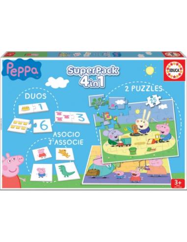 JUEGOS SUPERPACK 4 EN 1 PEPPA PIG