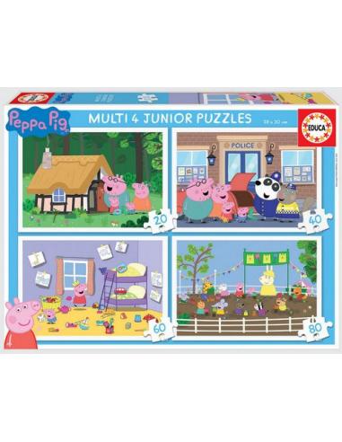 PUZLE MULTI 4 JUNIOR PEPPA PIG