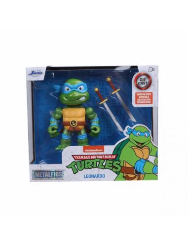 FIGURA METAL TORTUGAS NINJA LEONARDO 10 CM