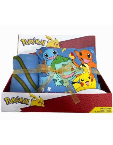 SET REGALO MANTA POLAR + POKEMON