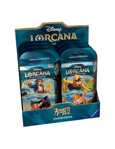 Disney Lorcana TCG Azurite Sea Mazos de Inicio Expositor (8) *Edición Inglés*