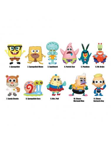 Bob Esponja Colgantes PVC 3D Classic Series 3 Expositor (24)