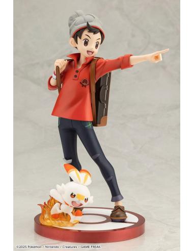 Pokémon Estatua ARTFXJ PVC 1/8 Victor & Scorbunny 21 cm