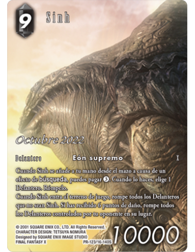 FINAL FANTASY TCG OPKIT SIN (16+4) OCT22