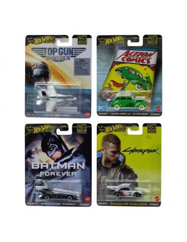Hot Wheels Premium Hot Wheels Vehículos Diecast 1/43 Pop Culture 979F Surtido (10)