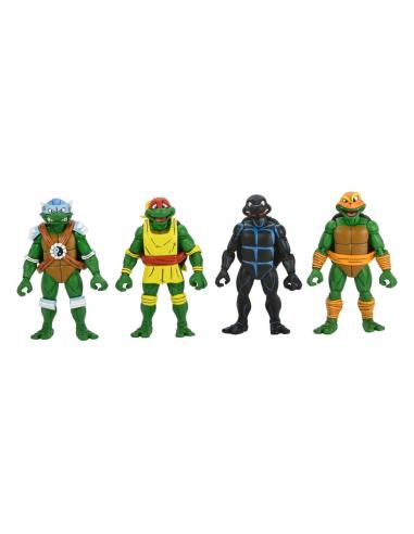 Tortugas Ninja (Archie Comics) Figuras Paquete de 4 Stump Wrestling Turtles 18 cm