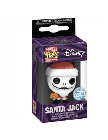 Llavero Pocket POP Disney Pesadilla Antes de Navidad Santa Jack Exclusive