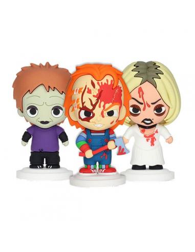 Muñeco Diabólico, Chucky Pack de 3 Minifiguras Goma Pokis 7 cm