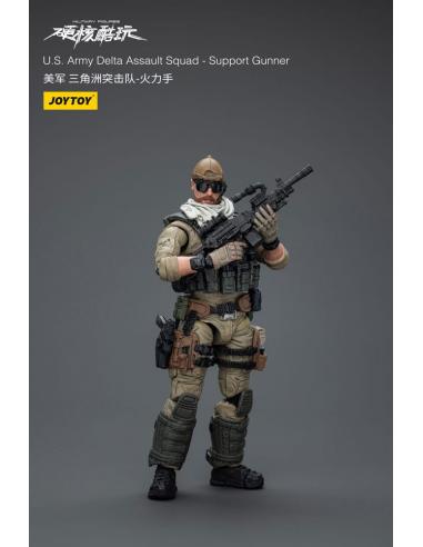 Hardcore Coldplay Figura 1/18 U.S. Army Delta Assault Squad Support Gunner 11 cm