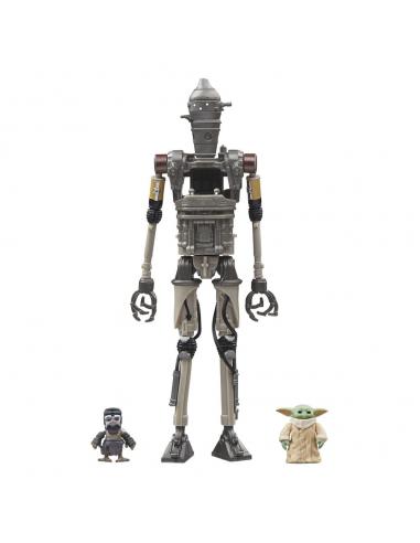 Star Wars: The Mandalorian Vintage Collection Pack de 3 Figuras IG-12, Grogu & Anzellan 10 cm