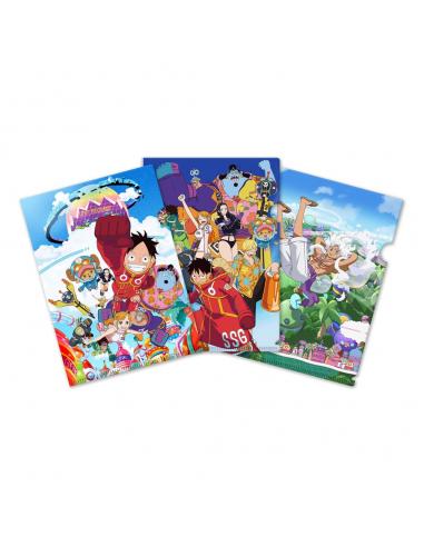One Piece Set de 3 Fundas transparentes Egghead Saga