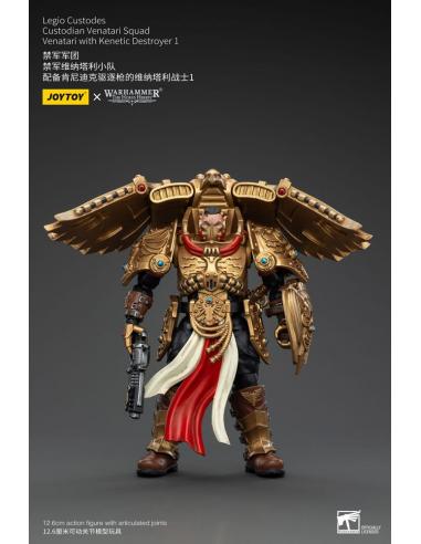 Warhammer The Horus Heresy Figura 1/18 Legio Custodes Custodian Venatari Squad Venatari with Kenetic Destroyer 1 13 cm