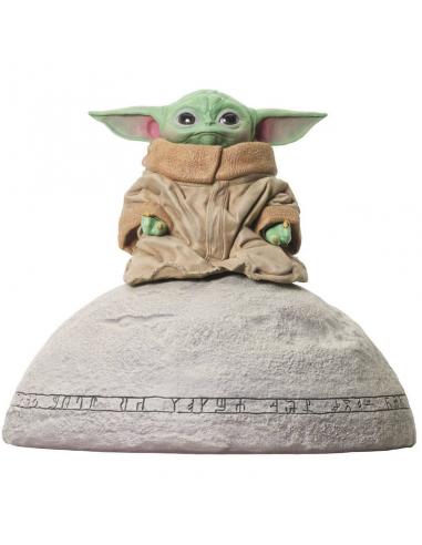 Estatua Milestones Grogu on Seeing Stone The Mandalorian Star Wars 20cm