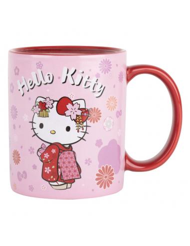 Sanrio Taza sensitiva al calor Hello Kitty Kimono 320 ml