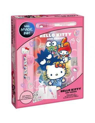 Diario Con Boligrafo Magico Hello Kitty + Boligrafo Con Topper