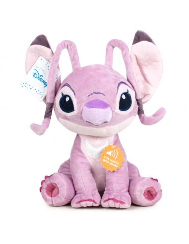 Peluche Angel Stitch Disney soft sonido 20cm