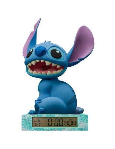 Lampara 3D con despertador Stitch Disney